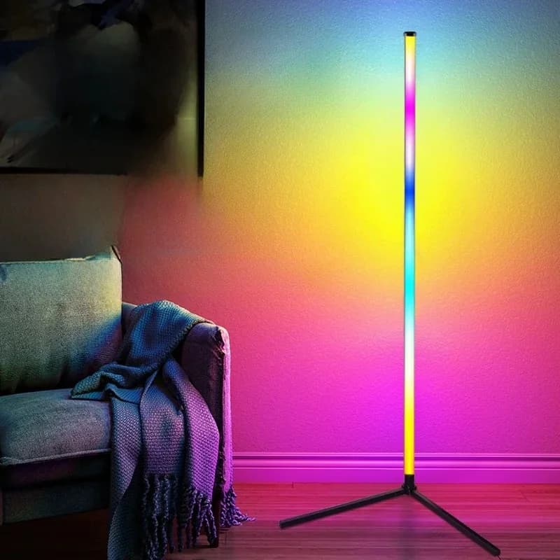 Φωτιστικό Δαπέδου RGB με Συγχρονισμό Μουσικής, Τηλεχειριστήριο και Έλεγχο Εφαρμογής