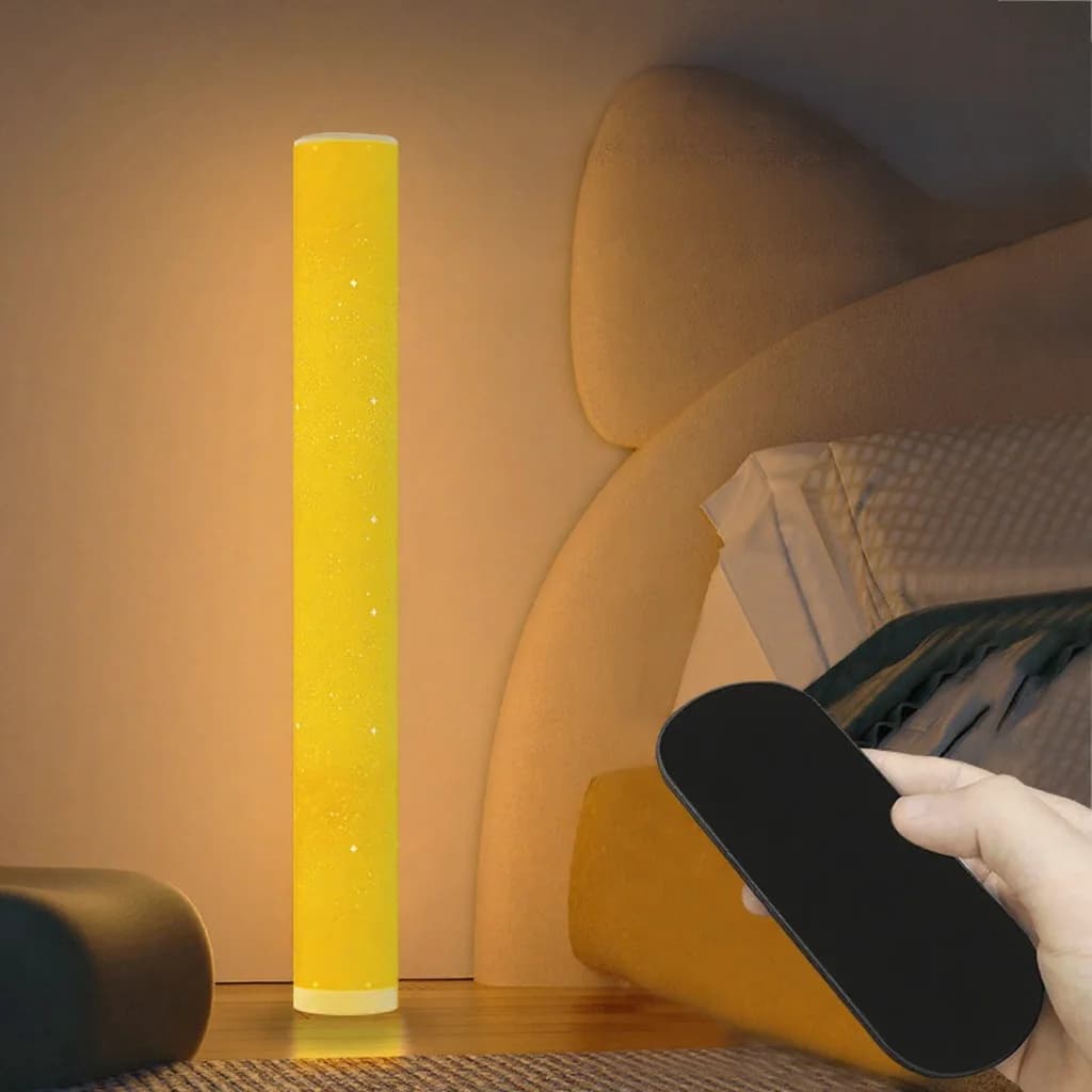Φωτιστικό Δαπέδου LED RGB με Μοτίβο Αστεριών, Τηλεχειριστήριο και Έλεγχο Εφαρμογής