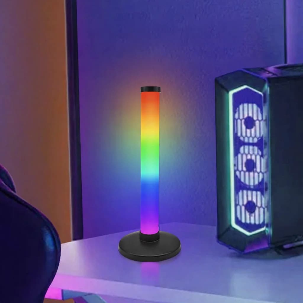 Φωτιστικό Ατμόσφαιρας RGB με Αντίδραση στον Ήχο για Gaming Setup Γραφείου