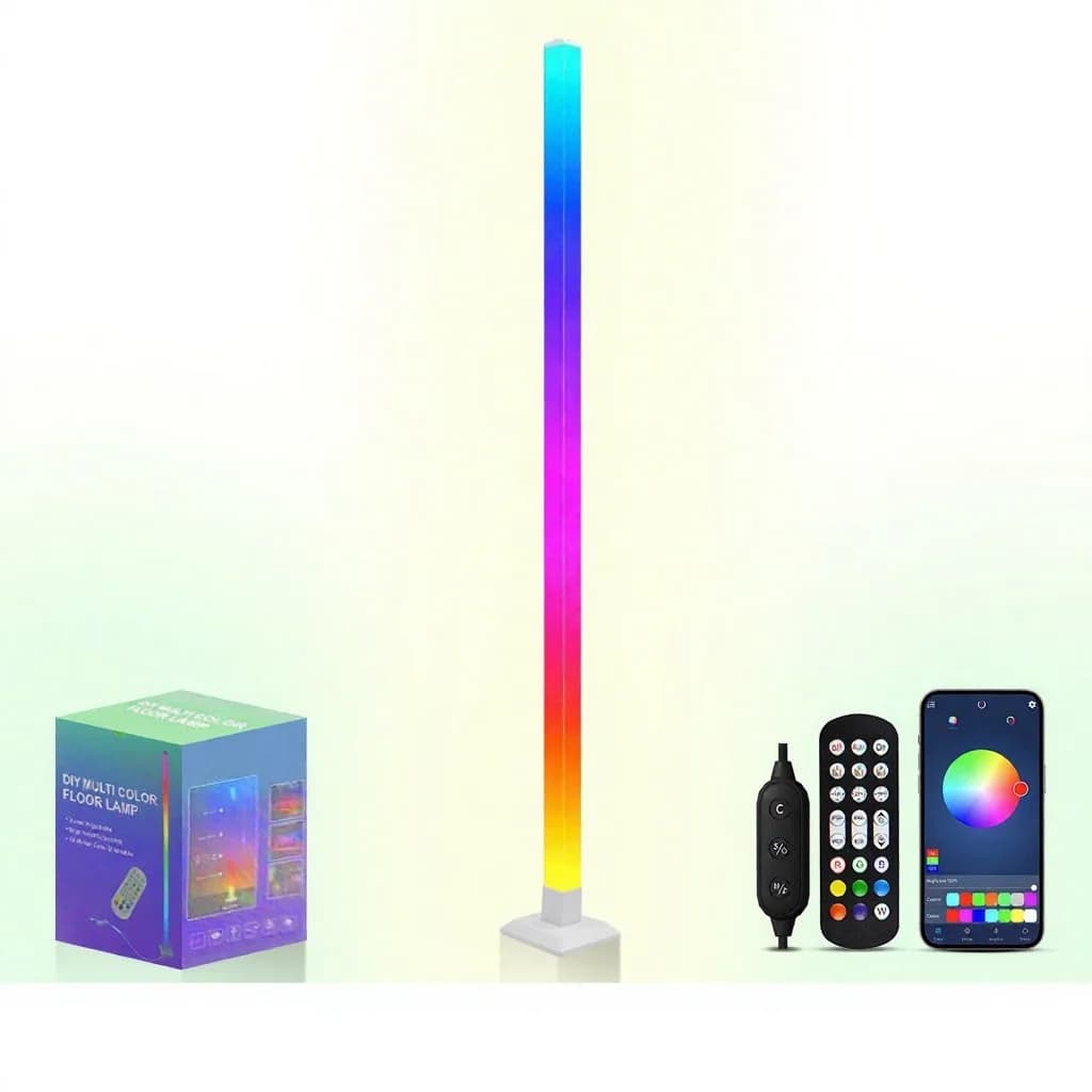 Έξυπνο Φωτιστικό Δαπέδου RGB με Συγχρονισμό Μουσικής και Έλεγχο LED μέσω Εφαρμογής
