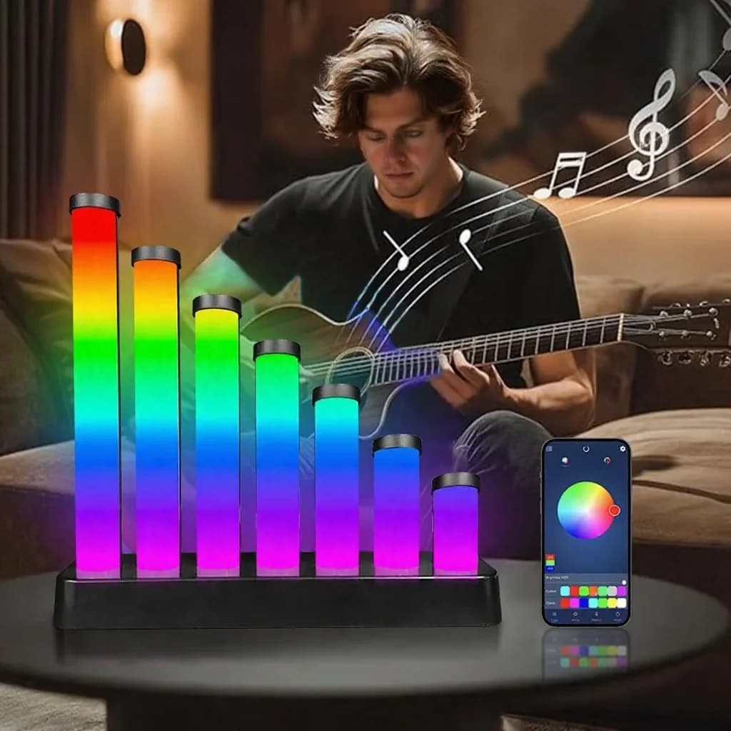 Φωτιστικό Γραφείου LED RGB με Αντίδραση στον Ήχο και Έλεγχο μέσω App