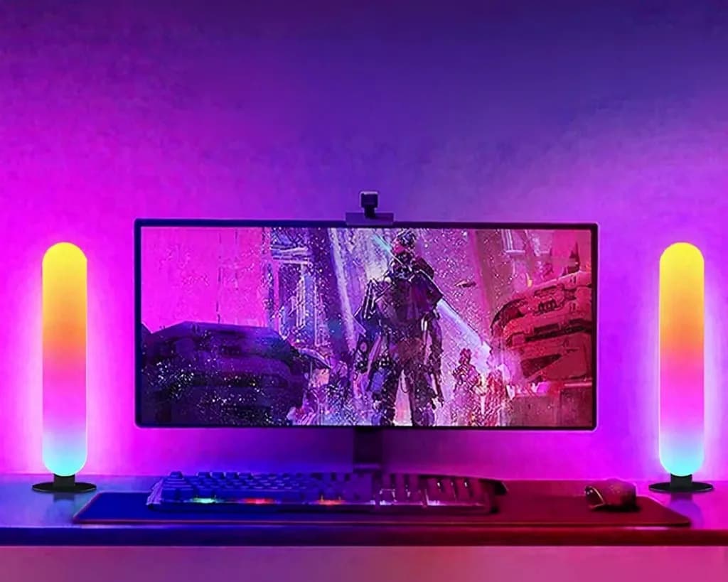 Φωτιστικό Περιβάλλοντος RGB LED με Συγχρονισμό Μουσικής Bluetooth και Έλεγχο μέσω Εφαρμογής