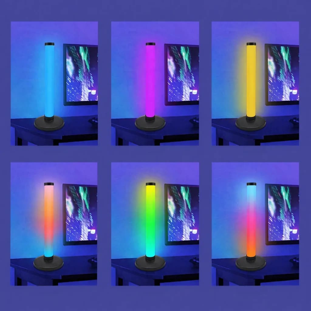 Φωτιστικό Ατμόσφαιρας RGB με Αντίδραση στον Ήχο για Gaming Setup Γραφείου