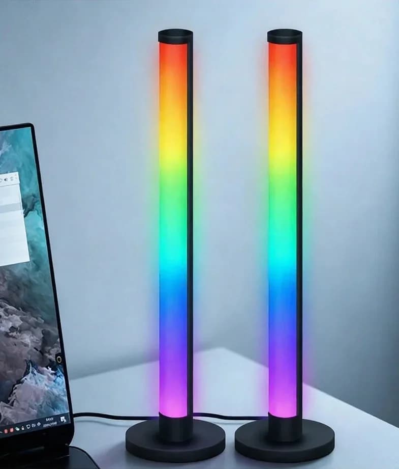 RGB LED Επιτραπέζιο Φωτιστικό με Αντίδραση στον Ήχο και Έλεγχο μέσω App