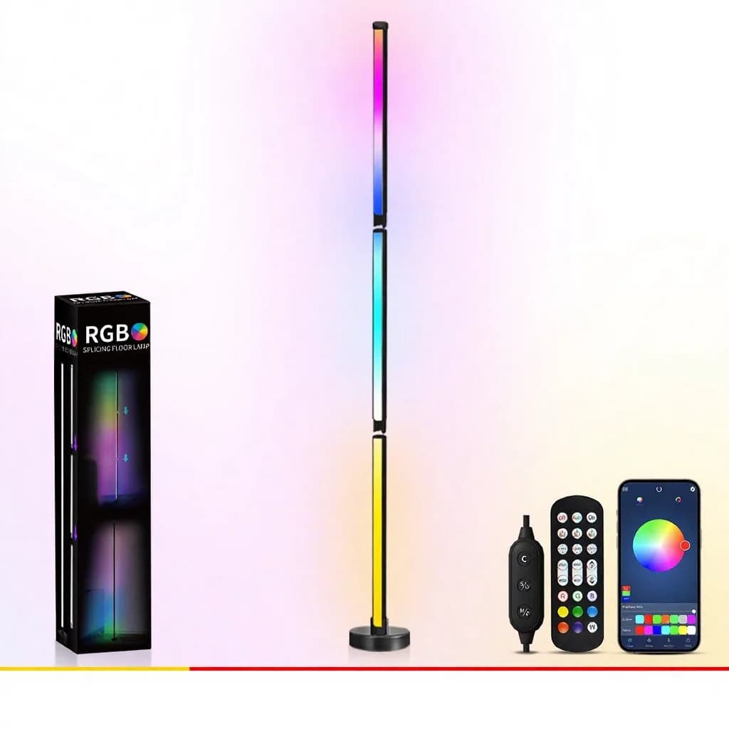 Φωτιστικό Δαπέδου RGB Αλλαγής Χρώματος με Συγχρονισμό Μουσικής και Έλεγχο Εφαρμογής
