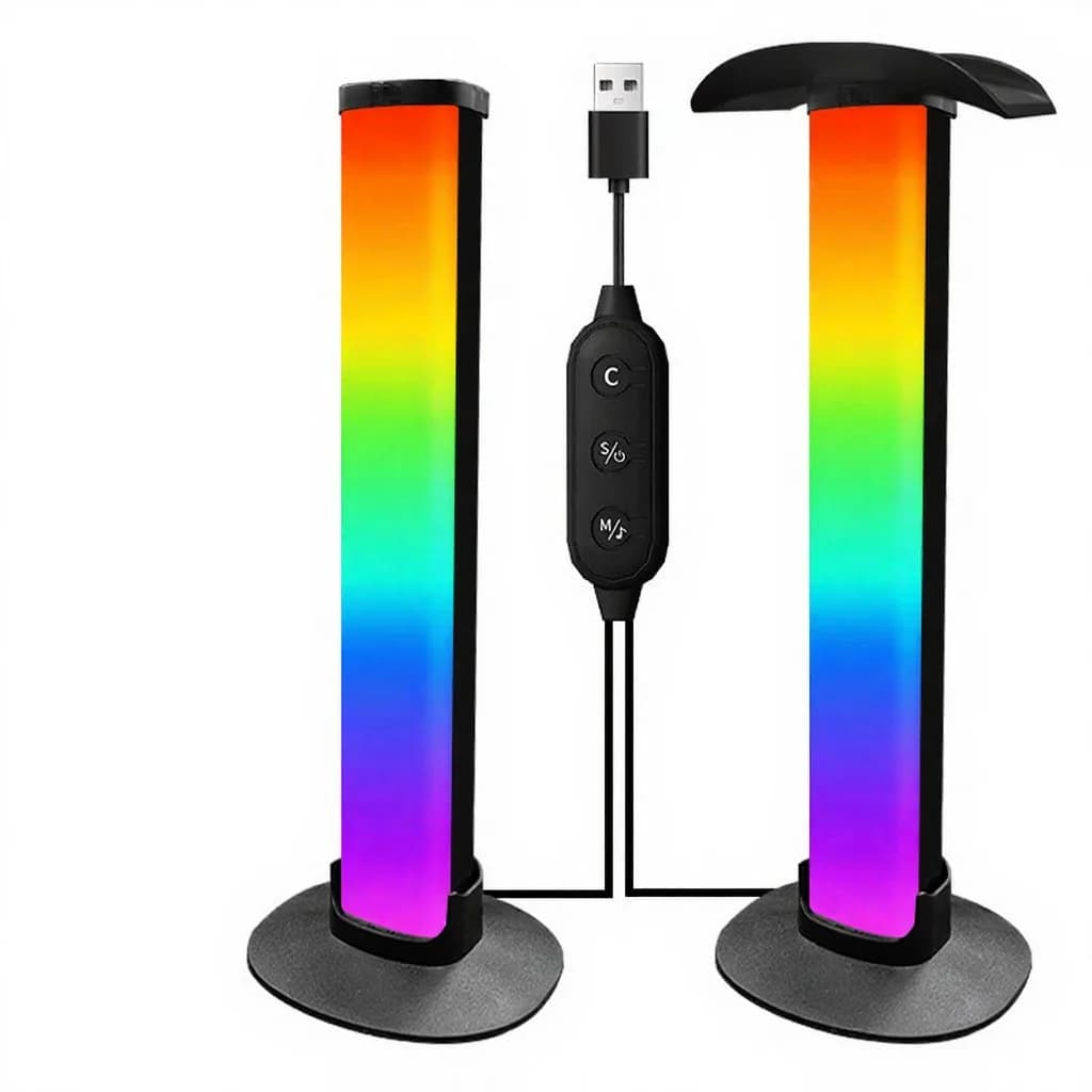 Φωτιστικό Ατμόσφαιρας Gaming RGB με Βάση Ακουστικών & Συγχρονισμό Ήχου