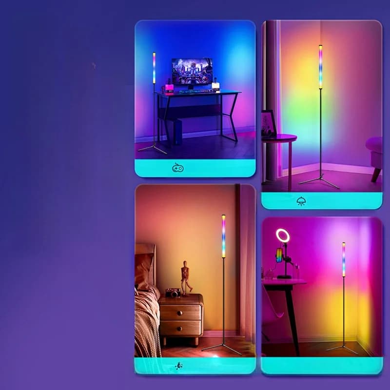 Φωτιστικό Δαπέδου RGB με Αλλαγή Χρώματος, Συγχρονισμό Μουσικής και Εφαρμογή