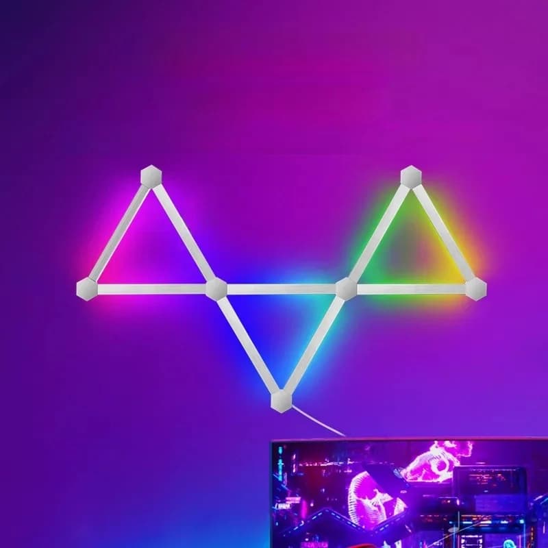 Έξυπνα Φωτιστικά Τοίχου LED RGB με Συναρμολόγηση, Έλεγχο Εφαρμογής και Συγχρονισμό Μουσικής