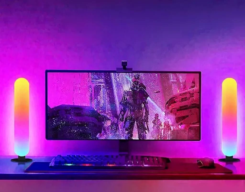 Φωτιστικό Περιβάλλοντος RGB LED με Συγχρονισμό Μουσικής Bluetooth και Έλεγχο μέσω Εφαρμογής