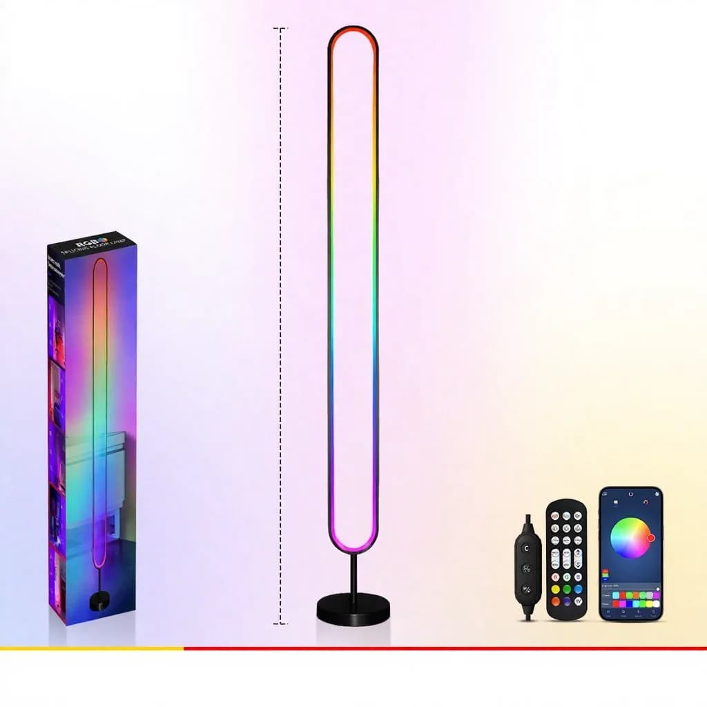 RGB LED Φως Ατμόσφαιρας Ενεργοποιούμενο από Ήχο με Έλεγχο Εφαρμογής