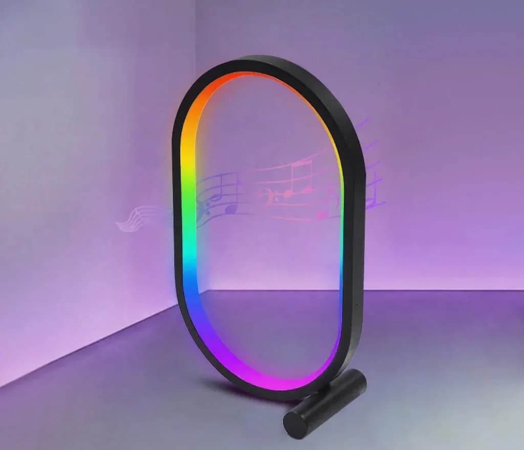 Φωτιστικό Γραφείου RGB με Συγχρονισμό Μουσικής, Έλεγχο Εφαρμογής & Αντίδραση Ήχου