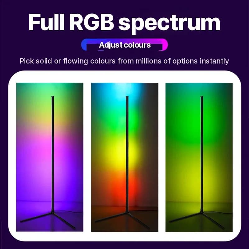 Φωτιστικό Δαπέδου RGB με Συγχρονισμό Μουσικής, Τηλεχειριστήριο και Έλεγχο Εφαρμογής