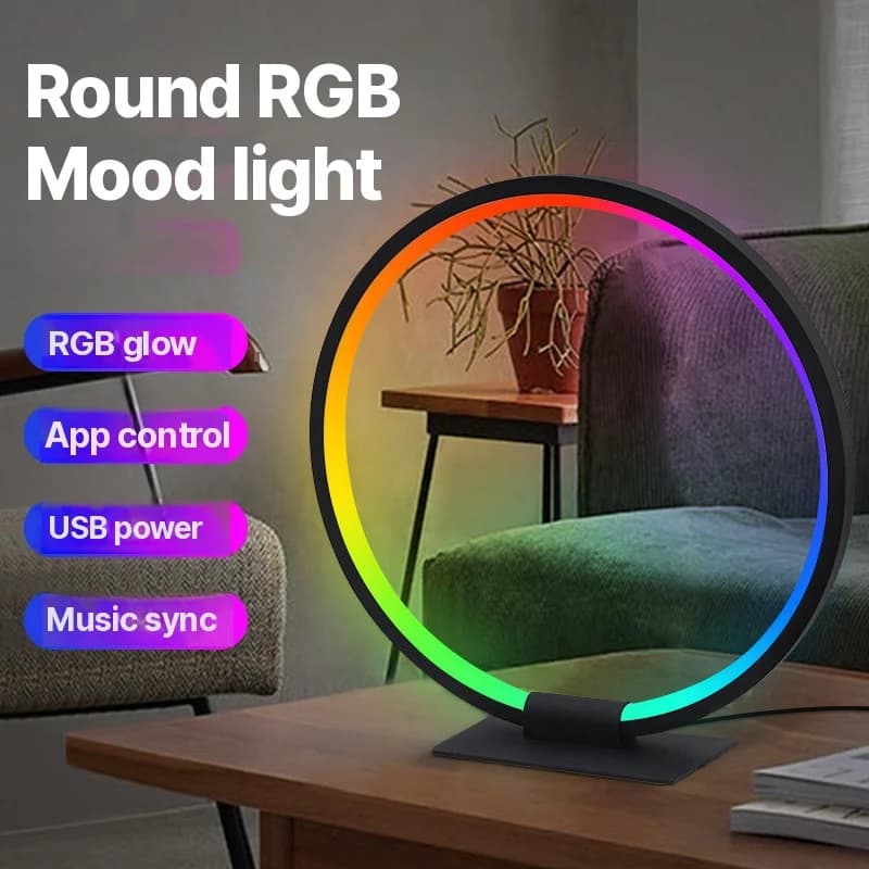 Φωτιστικό Νυκτός LED RGB Ατμόσφαιρας με Συγχρονισμό Μουσικής