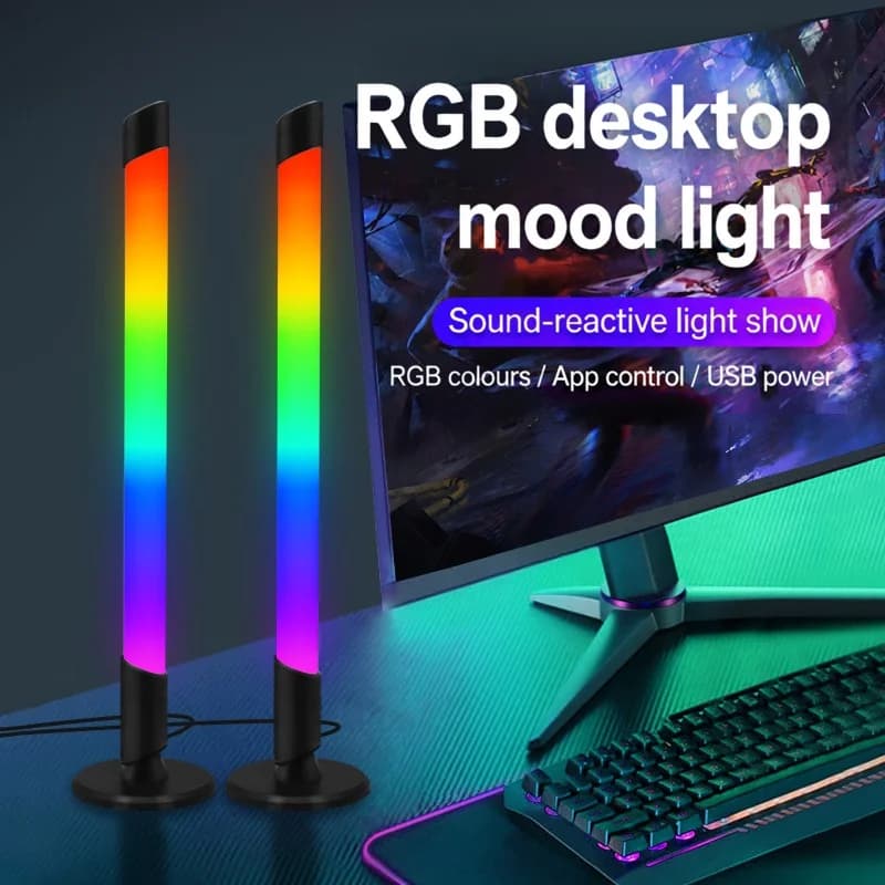 Φωτιστικό Ατμόσφαιρας RGB Συγχρονισμού Μουσικής USB για Gaming