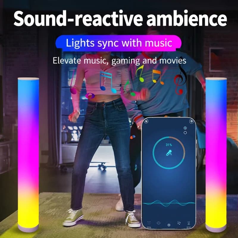 Φωτιστικό Δαπέδου RGB με Τηλεχειριστήριο και Εφαρμογή για Gaming Room