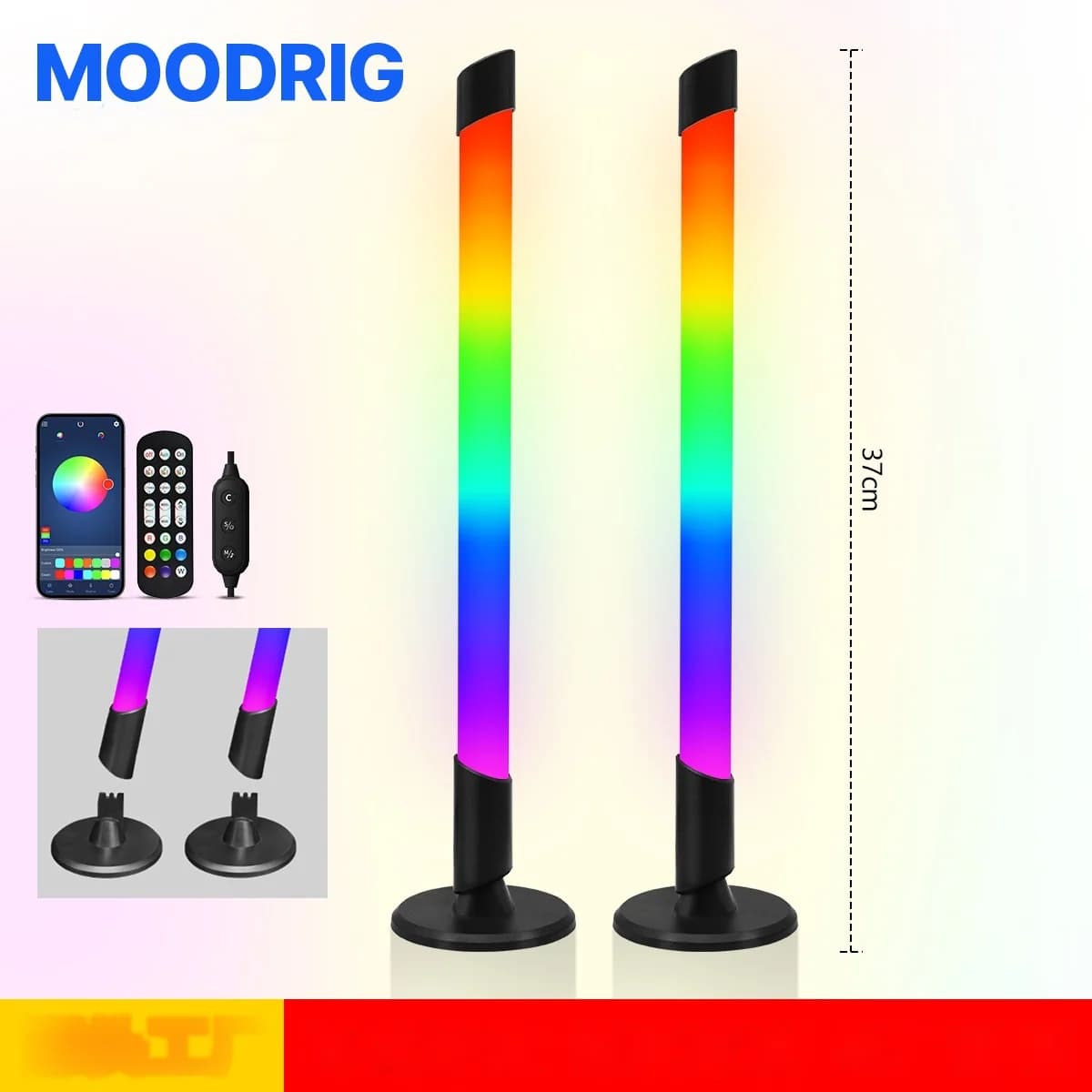Φωτιστικό Ατμόσφαιρας RGB Συγχρονισμού Μουσικής USB για Gaming