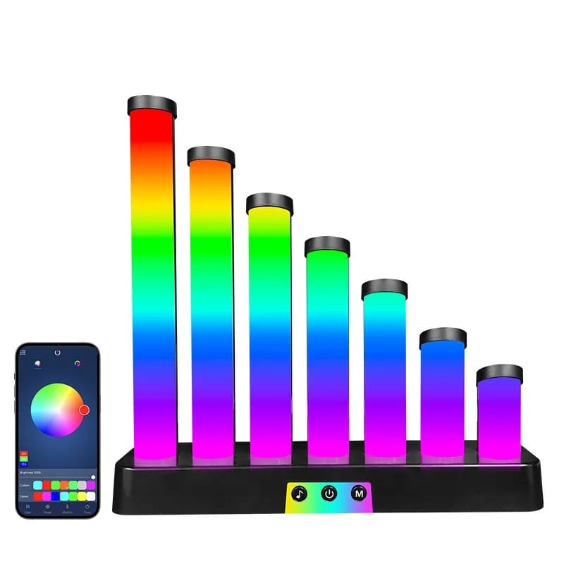 Φωτιστικό Γραφείου LED RGB με Αντίδραση στον Ήχο και Έλεγχο μέσω App