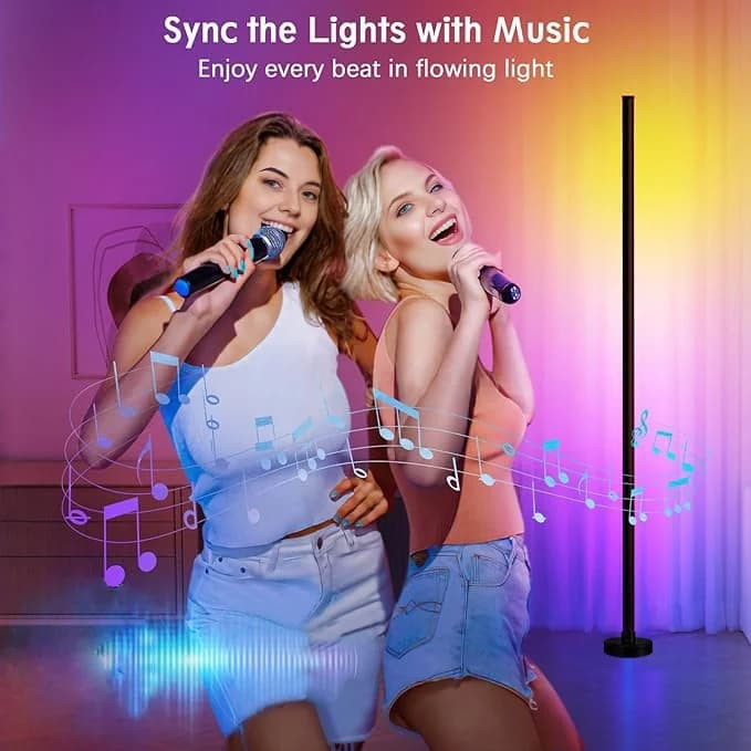 Φωτιστικό Δαπέδου RGB Αλλαγής Χρώματος με Συγχρονισμό Μουσικής και Έλεγχο Εφαρμογής